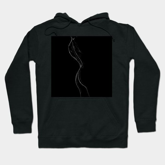 woman silhouette Hoodie by Leticia Diab